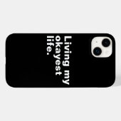 Ich lebe mein ganzes Leben. Case-Mate iPhone Hülle (Rückseite (Horizontal))