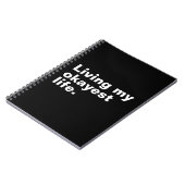 Ich lebe mein ganzes Leben. Notizblock (Linke Seite)