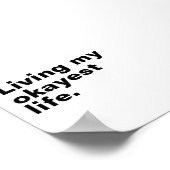 Ich lebe mein ganzes Leben. Poster (Ecke)