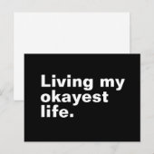 Ich lebe mein ganzes Leben. Postkarte (Vorne/Hinten)