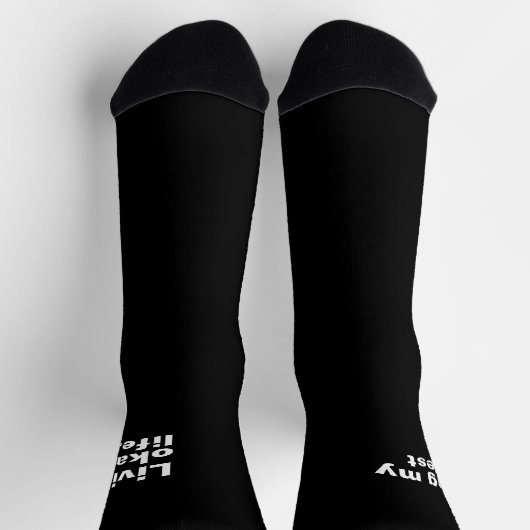 Ich lebe mein ganzes Leben. Socken (Oben)