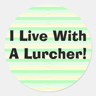 Ich lebe mit einem Krug Runder Aufkleber