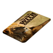 "Ich lebe mit Mut" Motivation Affirmation Flexi Magnet (Linke Seite)