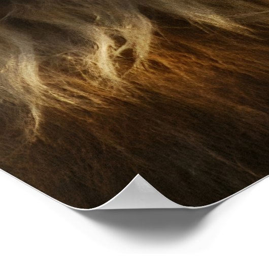 "Ich lebe mit Mut" Motivation Affirmation Poster (Ecke)