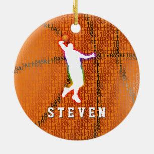 Ich lebe, um Sport-Geschenke des Basketball-  zu Keramik Ornament