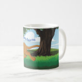 Ich lebe um zu holen kaffeetasse (VorderseiteRechts)