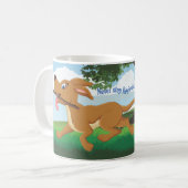 Ich lebe um zu holen kaffeetasse (Vorderseite Links)