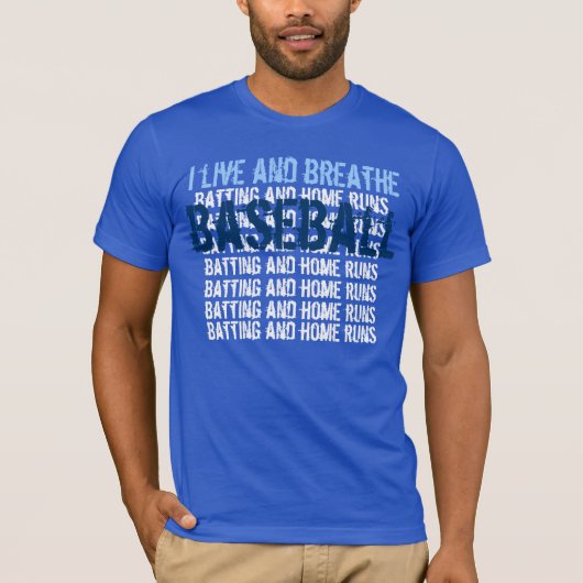 Ich lebe und atme BASEBALL G200 T-Shirt (Vorderseite)