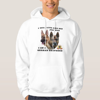 Ich lebe und die für Sie Schäferhund Hoodie