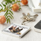 Ich lebe und die Schäferhund-Schlüsselanhänger Schlüsselanhänger (Seite)