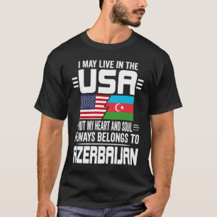 Ich lebe vielleicht in den USA, aber mein Herz geh T-Shirt