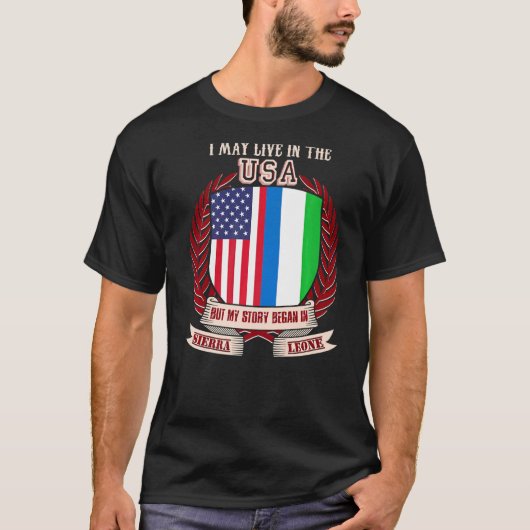 Ich lebe vielleicht in den USA, aber meine Geschic T-Shirt (Vorderseite)