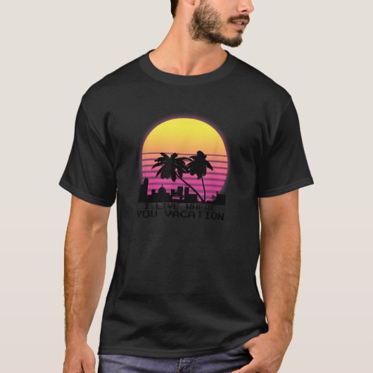 Ich lebe, wo Sie Urlaub San Juan Puerto Rico T S T-Shirt (Vorderseite)