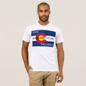 Ich lebe, wo Sie vacation T-Shirt (Vorne ganz)