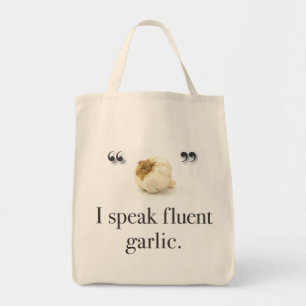 "Ich Lebensmittelgeschäft-Tasche spreche des Tragetasche