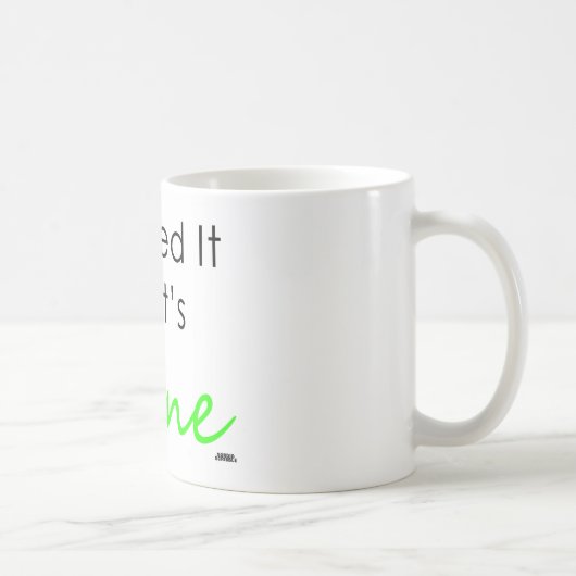 Ich leckte es, also ist es meins kaffeetasse (Rechts)