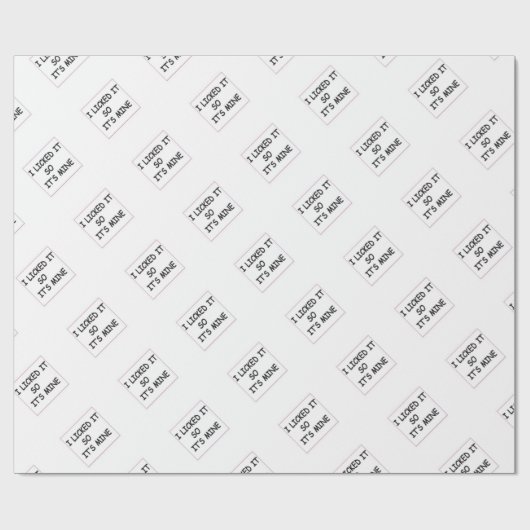 Ich leckte es geschenkpapier (Flach)