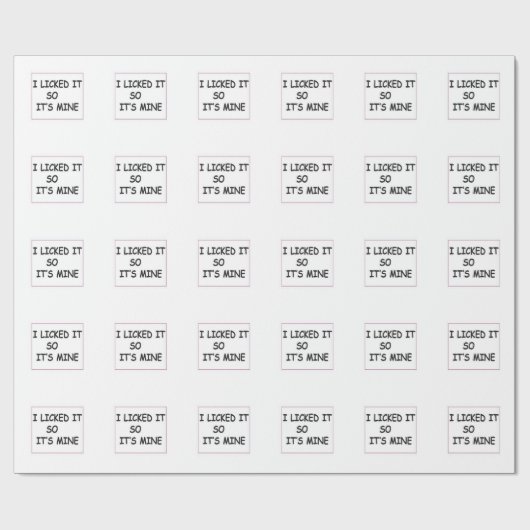 Ich leckte es geschenkpapier (Flach)