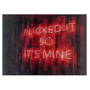 Ich leckte es so an meinem schneidebrett