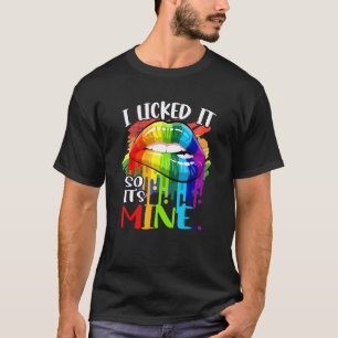 Ich leckte es so ist es meine Regenbogenlippen Reg T-Shirt