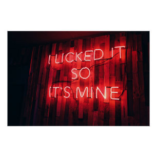 Ich leckte es so seine Mine Poster