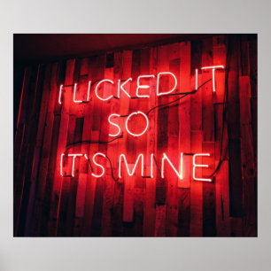 Ich leckte es so seine Mine Poster