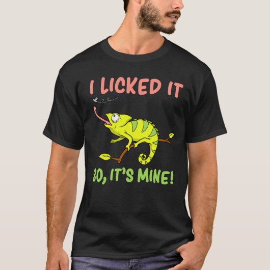 Ich leckte es so, wie seine Minenechse Reptilien T-Shirt (Vorderseite)