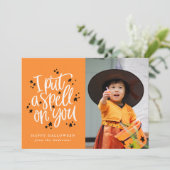 Ich lege dir einen Zauber auf deine orange Hallowe (Stehend Vorderseite)