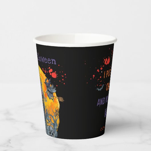 Ich lege dir einen Zauber auf den Halloween-Cup Pappbecher (Links)