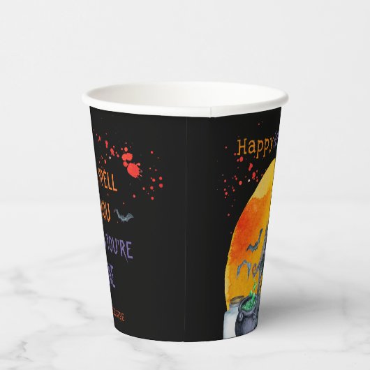 Ich lege dir einen Zauber auf den Halloween-Cup Pappbecher (Rechts)