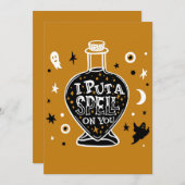 Ich lege dir einen Zauber Feiertagskarte (Vorne/Hinten)