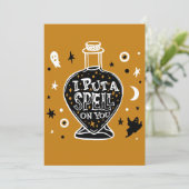 Ich lege dir einen Zauber Feiertagskarte (Stehend Vorderseite)