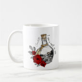 Ich lege dir einen Zauber - Liebe-Tränke mit Schäd Kaffeetasse (Links)