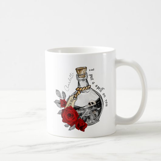 Ich lege dir einen Zauber - Liebe-Tränke mit Schäd Kaffeetasse (Rechts)