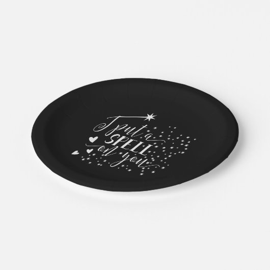 Ich lege dir einen Zauber Pappteller (Schrägansicht)