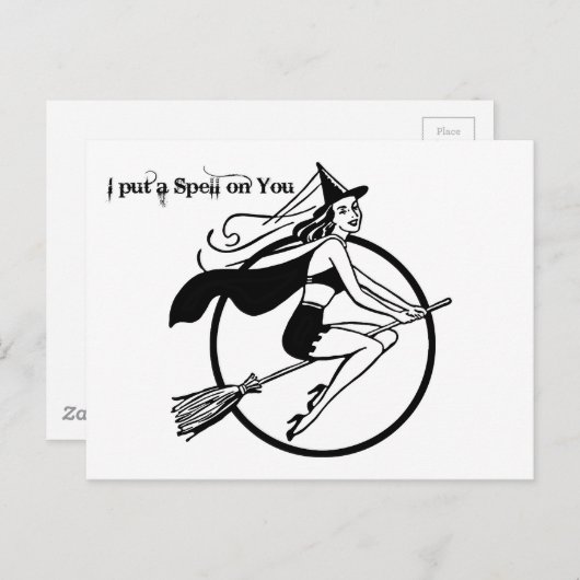 Ich lege dir einen Zauber Postkarte (Vorne/Hinten)