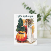 Ich lege dir einen Zauber Postkarte (Stehend Vorderseite)