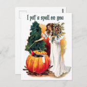 Ich lege dir einen Zauber Postkarte (Vorne/Hinten)