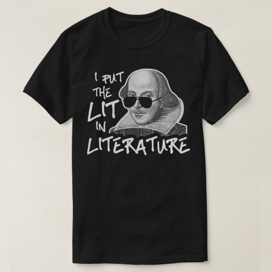 Ich lege Lit in die Literatur T-Shirt (Design vorne)