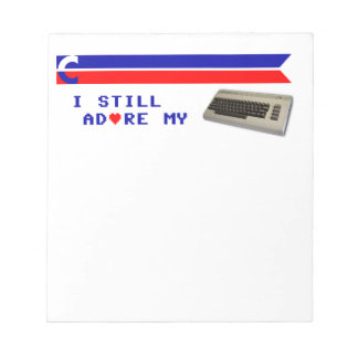 Ich lege mein 64 Notepad noch an Notizblock