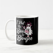 Ich legte den Boo in Boujee Ghost Funny Nk Leopard Kaffeetasse (Links)