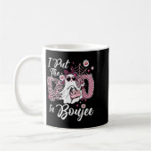 Ich legte den Boo in Boujee Ghost Funny Nk Leopard Kaffeetasse (Links)