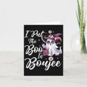 Ich legte den Boo in Boujee Ghost Funny Nk Leopard Karte (Vorderseite)