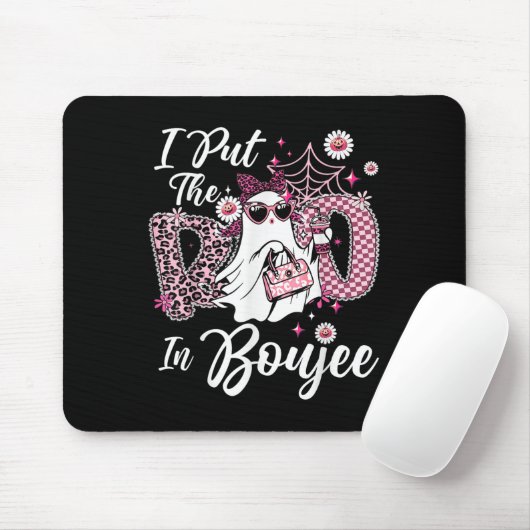 Ich legte den Boo in Boujee Ghost Funny Nk Leopard Mousepad (Mit Mouse)