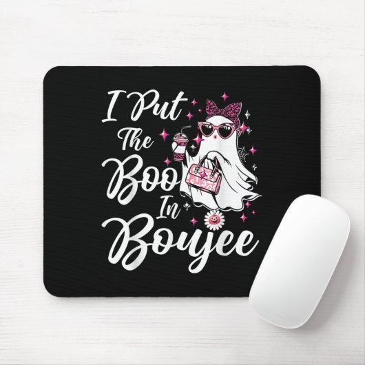 Ich legte den Boo in Boujee Ghost Funny Nk Leopard Mousepad (Mit Mouse)