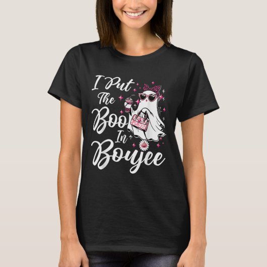 Ich legte den Boo in Boujee Ghost Funny Nk Leopard T-Shirt (Vorderseite)