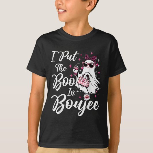 Ich legte den Boo in Boujee Ghost Funny Nk Leopard T-Shirt (Vorderseite)
