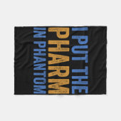 Ich legte den Pharma in Phantom Funny Halloween Rx Fleecedecke (Vorderseite (Horizontal))