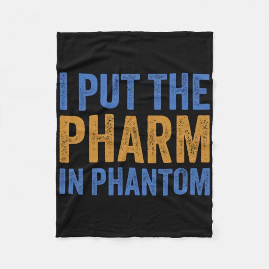 Ich legte den Pharma in Phantom Funny Halloween Rx Fleecedecke (Vorderseite)