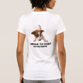 "ICH LEHNE AB, BERICHTS-HUNDEfighting-T-SHIRT ZU T-Shirt (Rückseite)